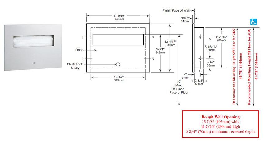 ASI 3013 Measurement Diagram