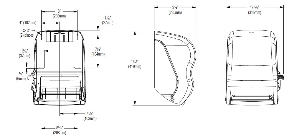 Measurement Diagram for Bradley 2495-000000