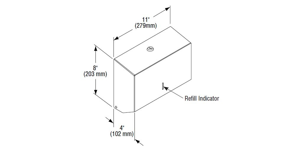 Measurement Diagram for Bradley 252-000000