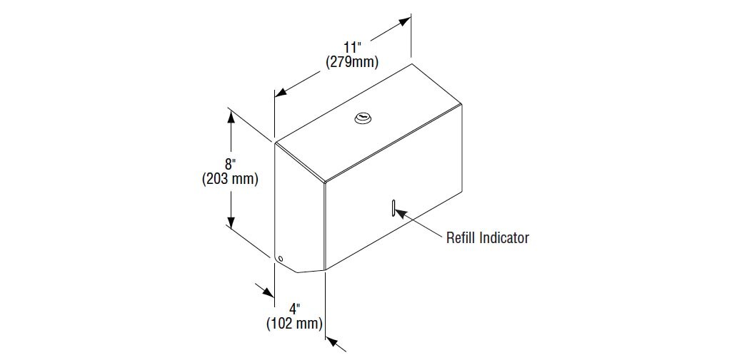 Measurement Diagram for Bradley 252-000000