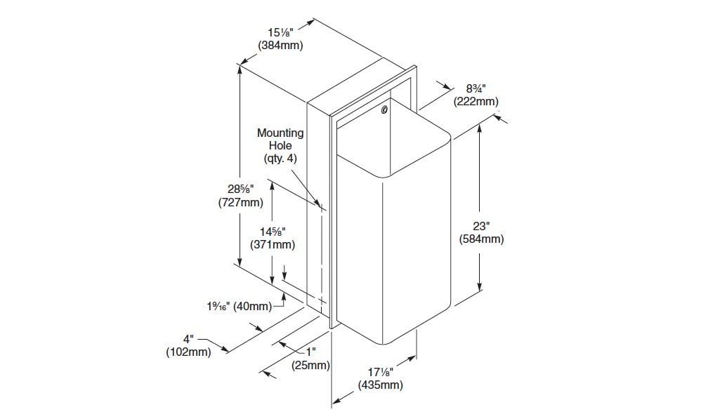 Measurement Diagram for Bradley 334-000000