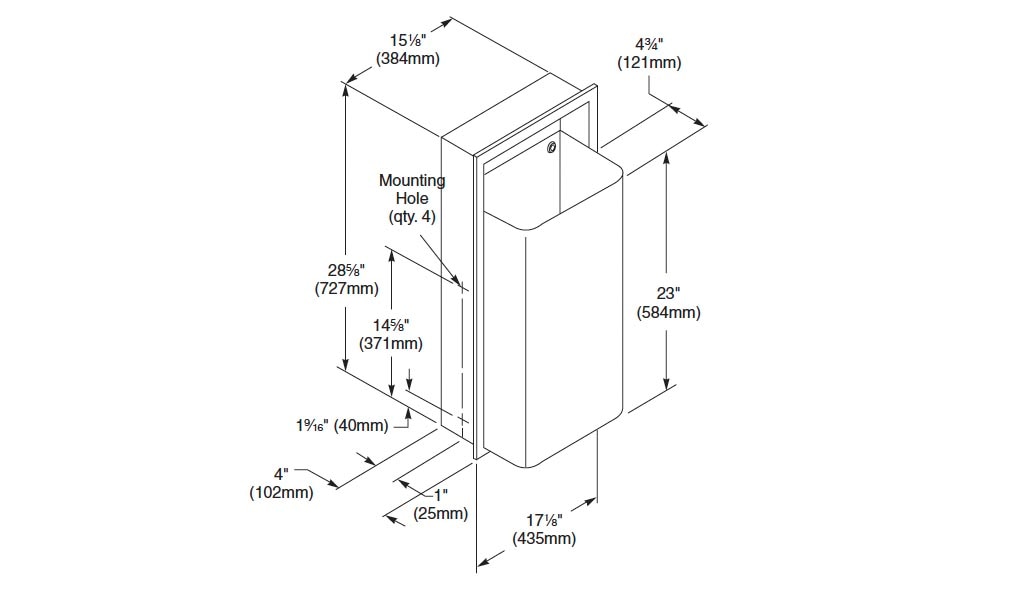 Measurement Diagram for Bradley 344-000000