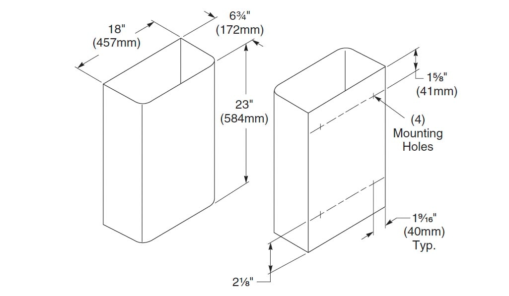 Measurement Diagram for Bradley 3565-000000