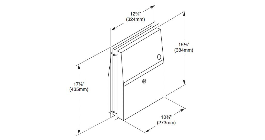 Measurement Diagram for Bradley 4721-150000