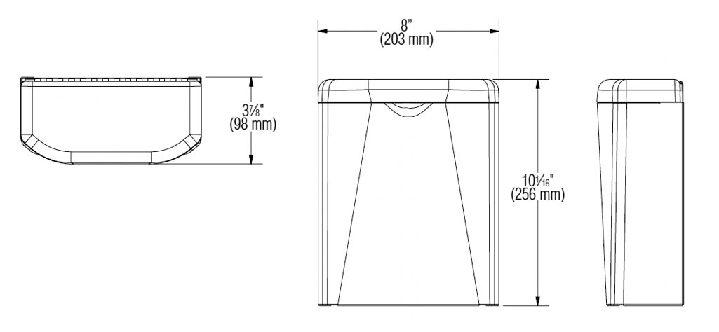 Measurement Diagram for Bradley 4A10-110000