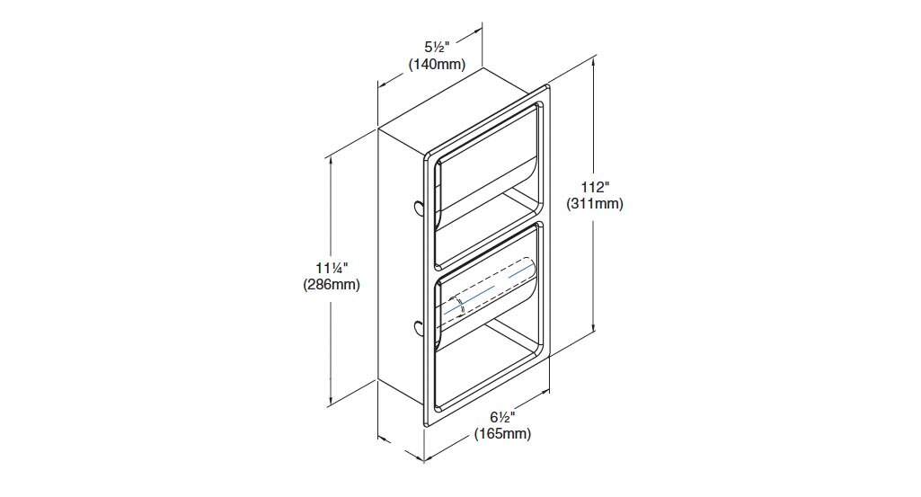 Measurement Diagram for Bradley 5127-000000