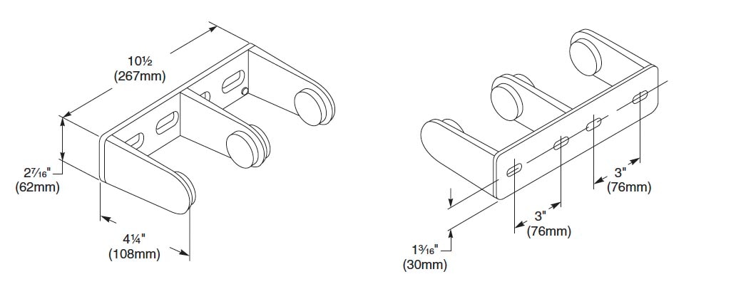 Measurement Diagram for Bradley 522-000000