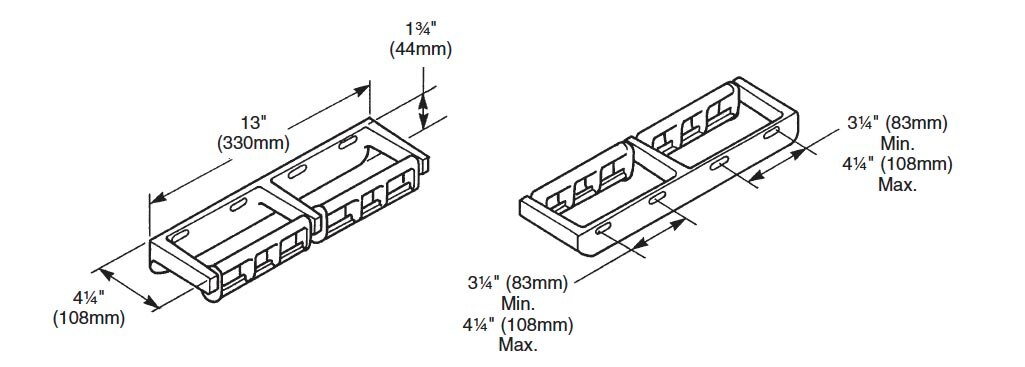 Measurement Diagram for Bradley 5241-000000