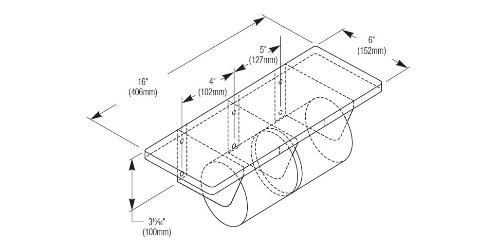 Measurement Diagram for Bradley 5263-000000