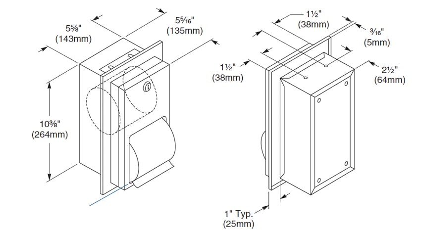 Measurement Diagram for Bradley 5412-000000