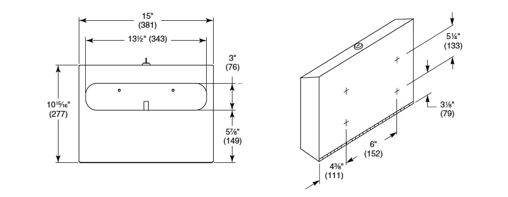 Measurement Diagram for Bradley 583-000000