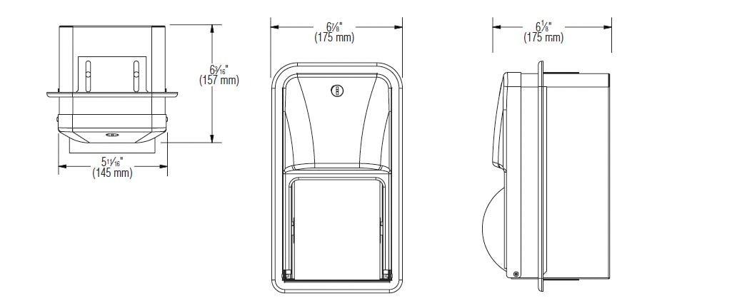 Measurement Diagram for Bradley 5A00-000000