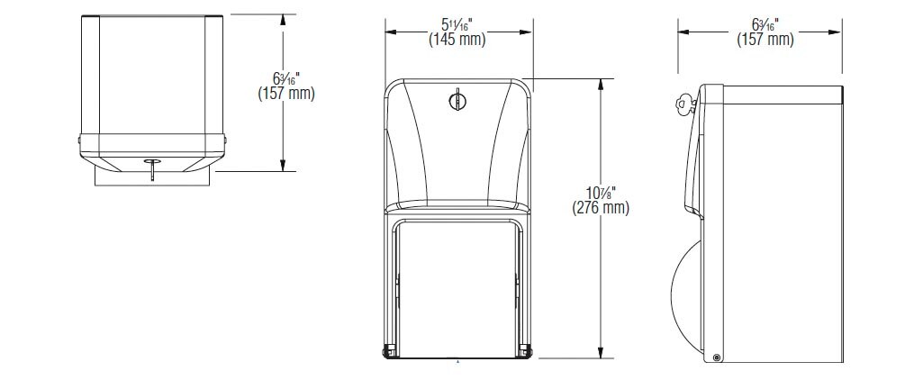 Measurement Diagram for Bradley 5A10-110000