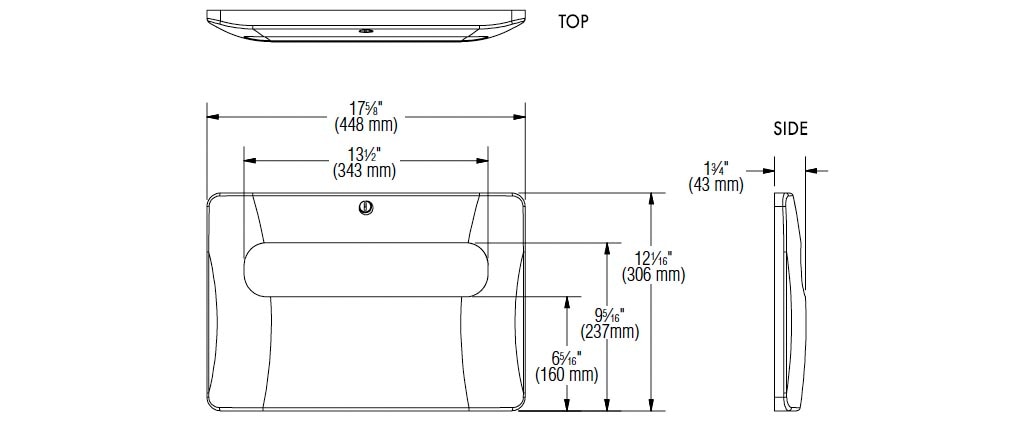 Measurement Diagram for Bradley 5A40-110000