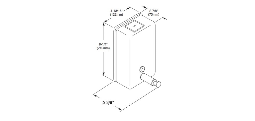 Measurement Diagram for Bradley 6562-000000