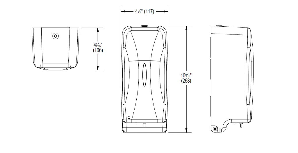 Measurement Diagram for Bradley 6A00-110000