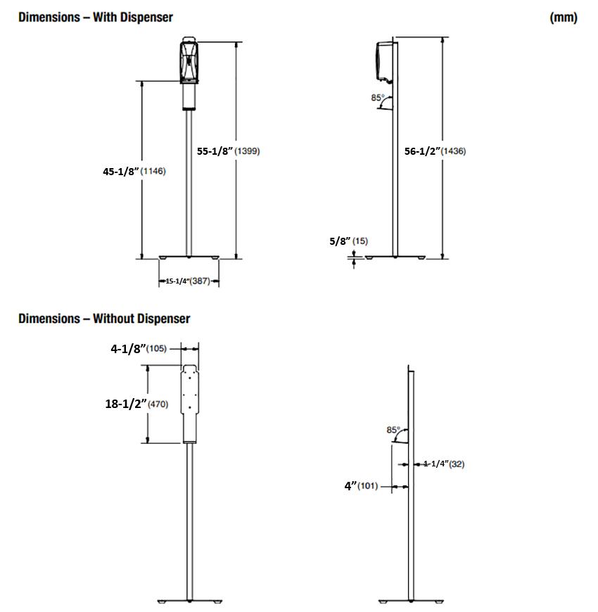 Bradley 6A20-110000 Measurement Diagram