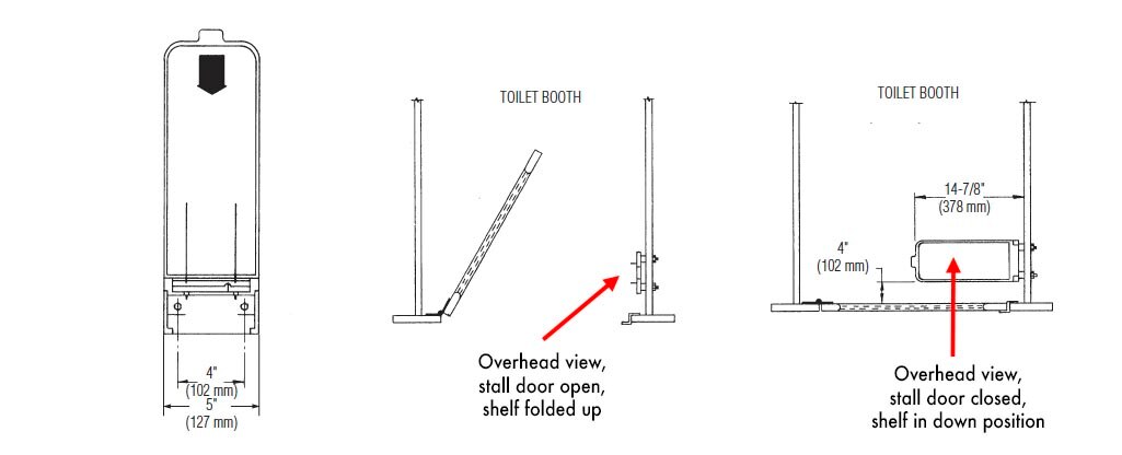 Measurement Diagram for Bradley 790-000000