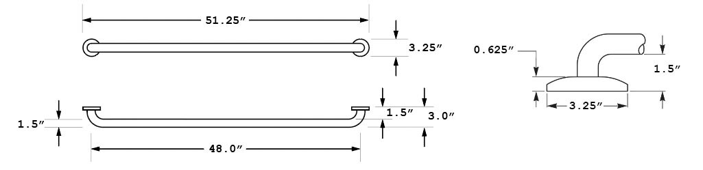 Measurement Diagram for Bradley 8170-001480