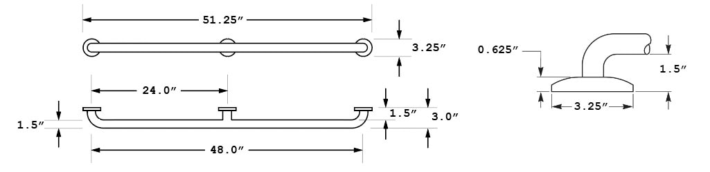 Measurement Diagram for Bradley 8170-002480