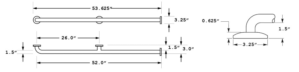 Measurement Diagram for Bradley 8170-003520