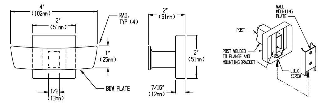 Measurement Diagram for Bradley 9124-000000