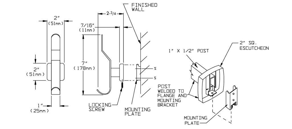 Measurement Diagram for Bradley 9134-000000