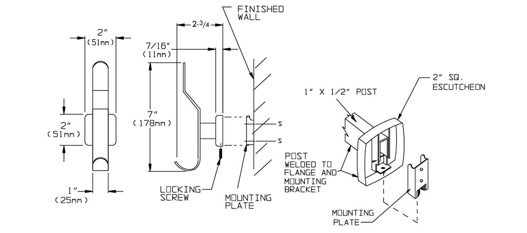 Measurement Diagram for Bradley 9135-000000