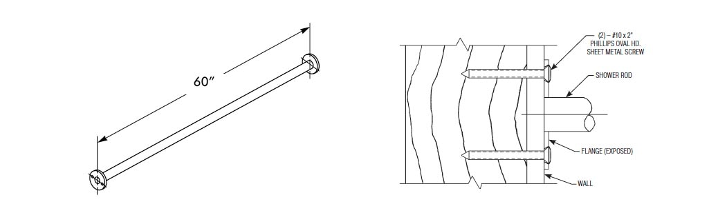 Measurement Diagram for Bradley 953-060000