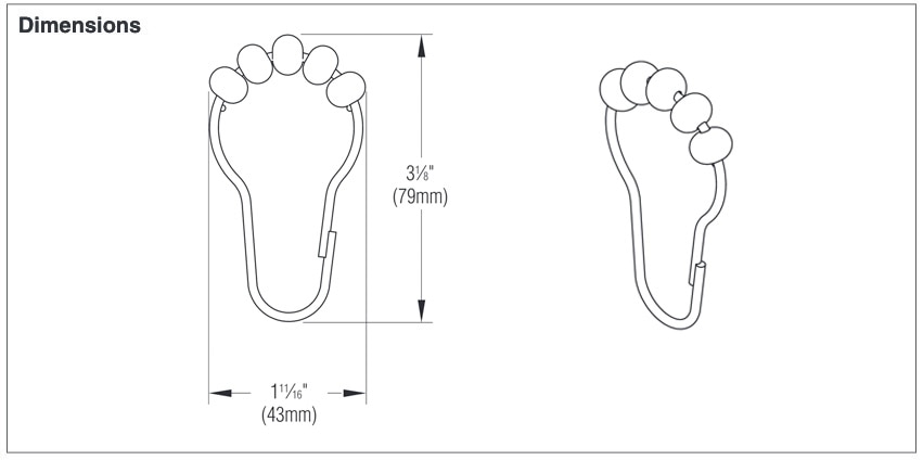 Measurement Diagram for Bradley 9540-000000