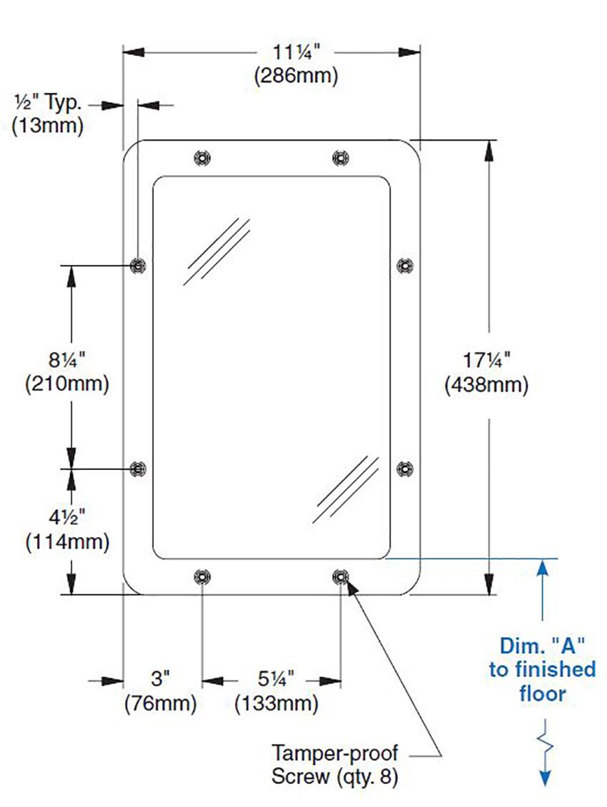 Bradley SA05 Measurements Diagram