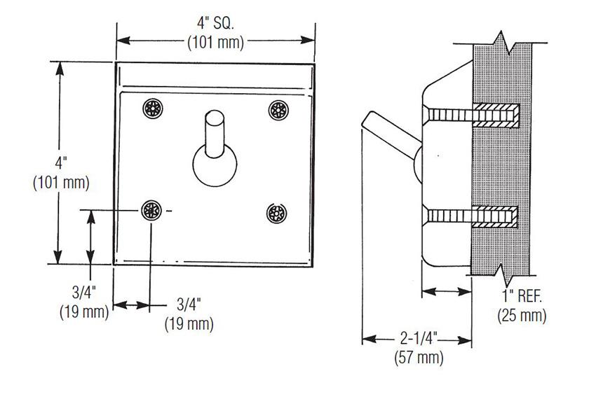 Bradley SA36 Measurements Diagram