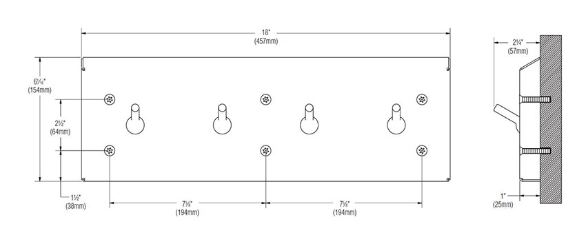 Bradley SA41 Measurements Diagram