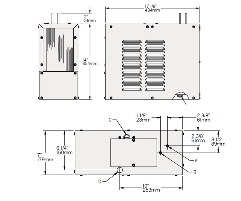 Elkay ERS11Y Measurement Diagram