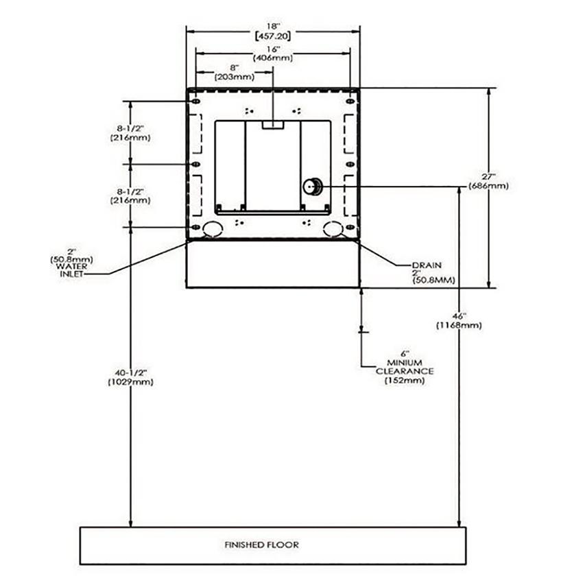 Measurement Diagram for Elkay EZLMNSSM