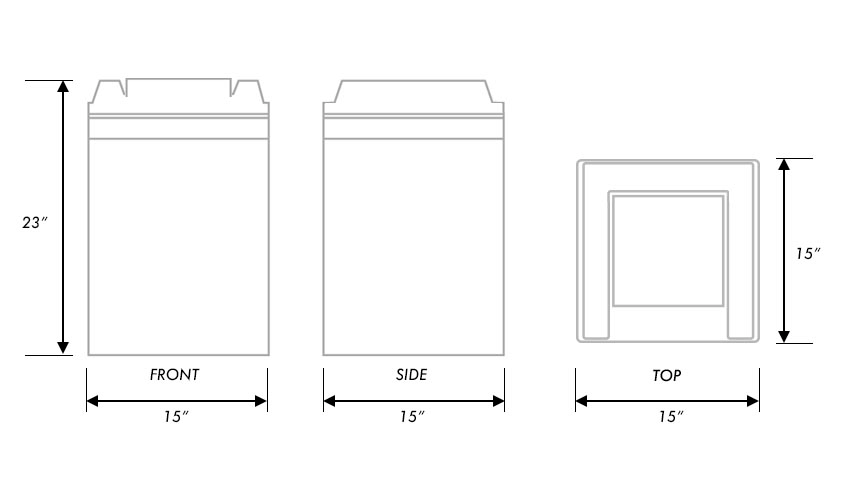 Extractor Corp Suitmate measurements diagram