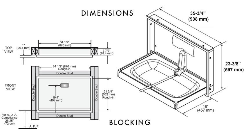 Foundations 100SS-R Measurement Diagram