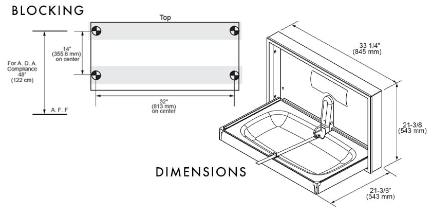 Foundations 100SS-SM Measurement Diagram