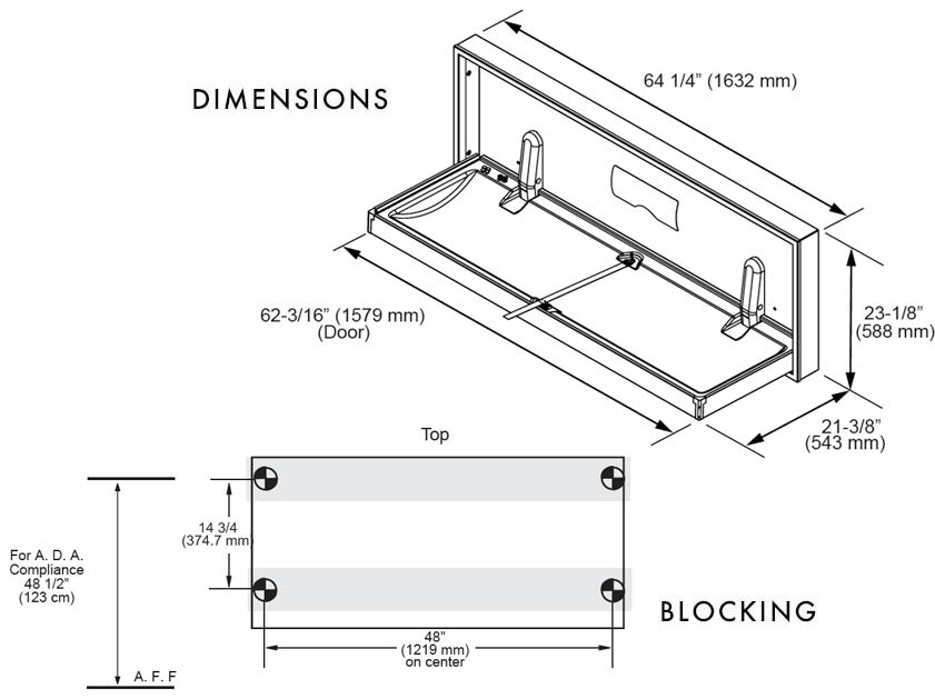 Foundations 100SSE-SM Measurement Diagram