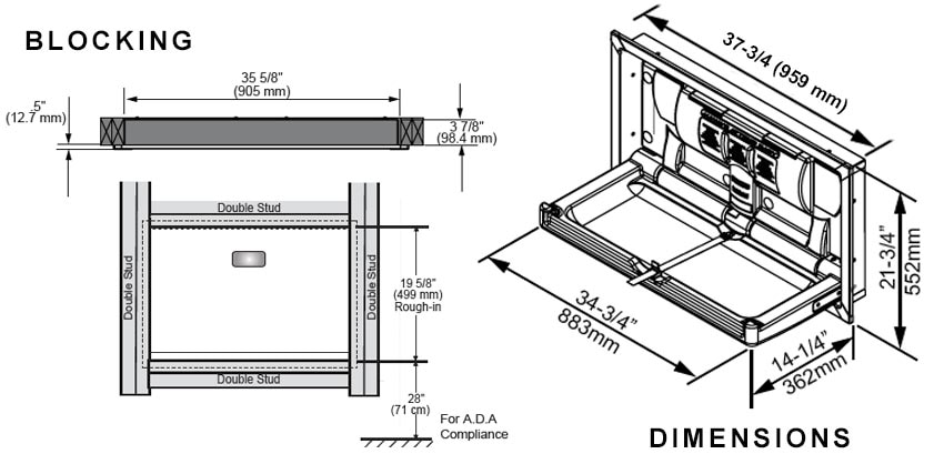 Foundations 5240259 Measurement Diagram