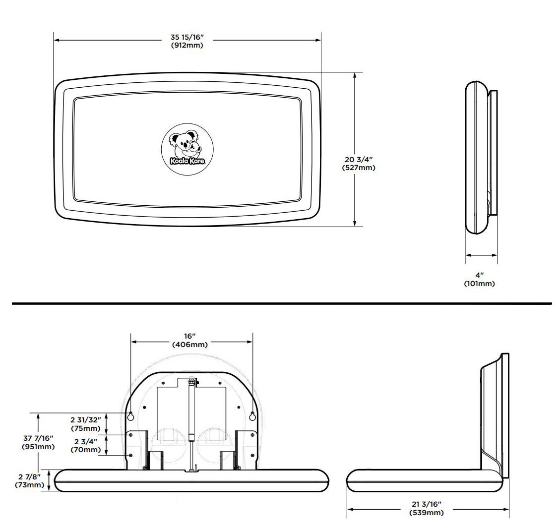 Measurements for Koala KB300-00