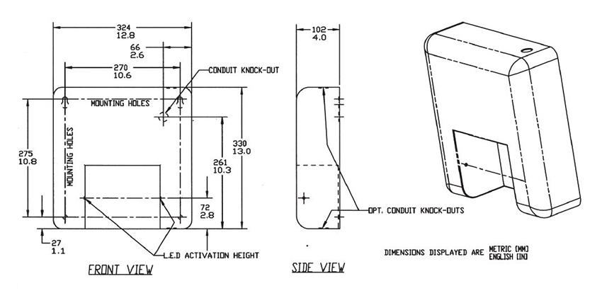 P3-12S Measurement Diagram