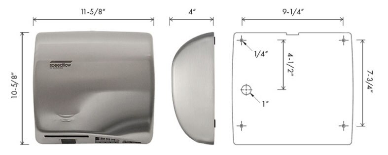 Saniflow M06AC Measurements Diagram