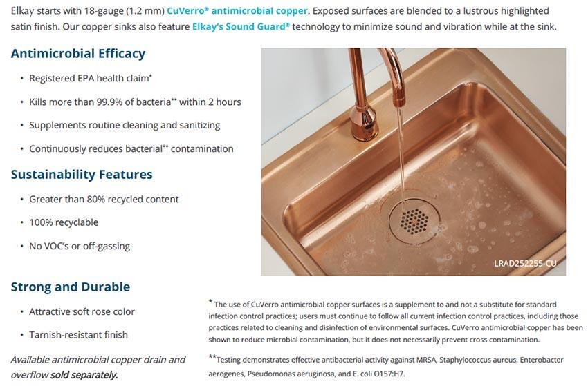 Features for the ELUH sinks