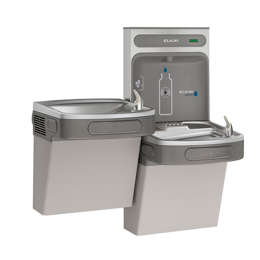 Elkay LZSTL8WSLK Bi-Level Water Fountain & Bottle Filling